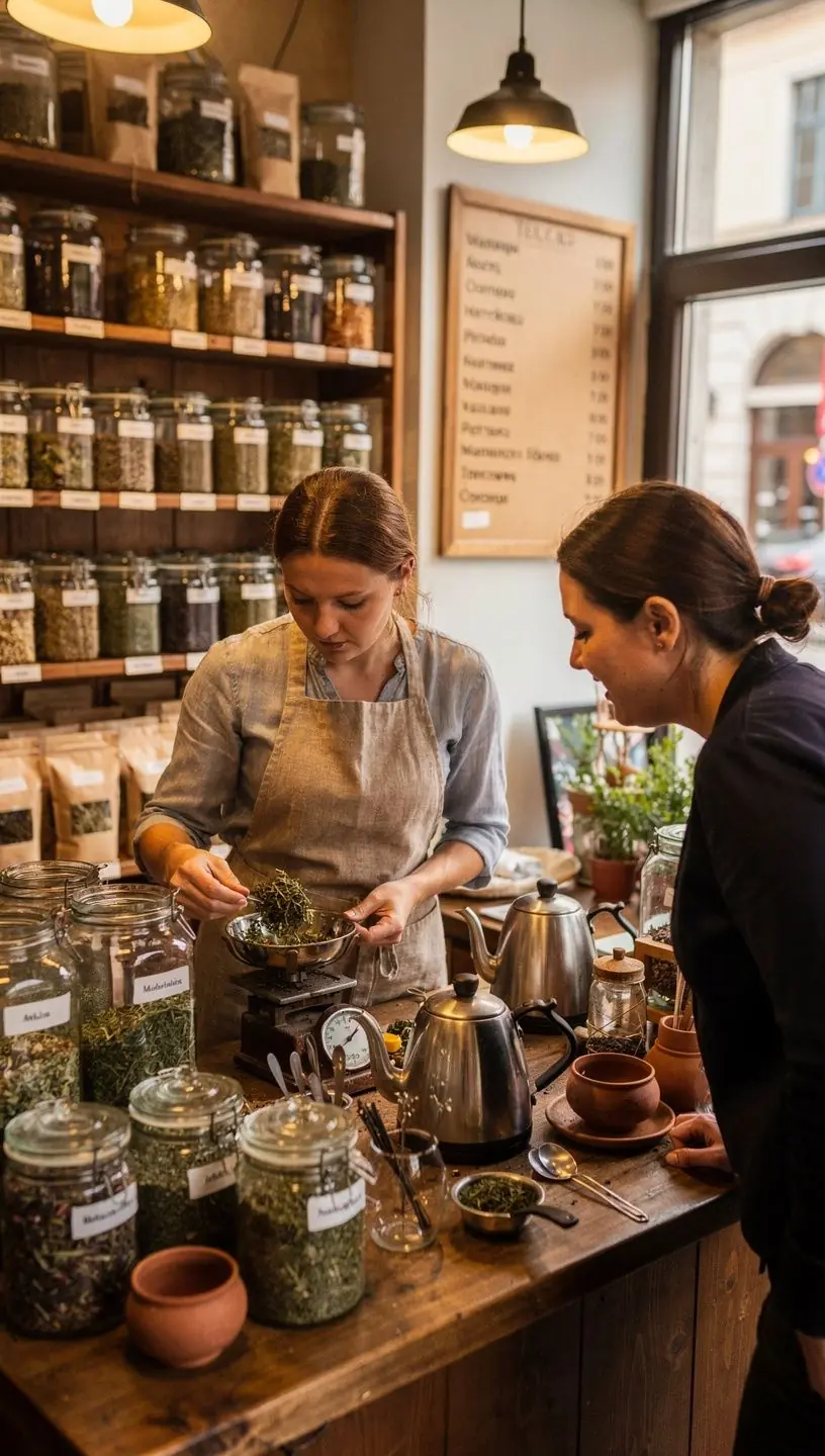 Motinėlės širdies arbata, supakuota gražioje pakuotėje, skirta moterims.